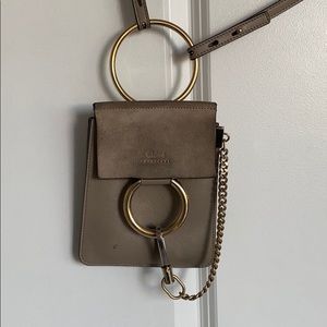 Chloe Mini Faye bag! Gold/silver bracelet chain!